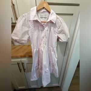 Abercrombie & Fitch Light Pink Puff Sleeve Mini Dress